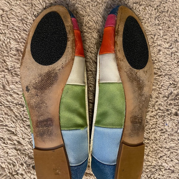 Coach Multicolored Striped Ballet Flats - Picture 3 of 7
